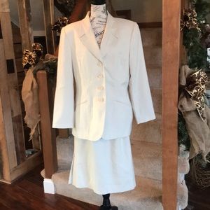 White Kasper Suit